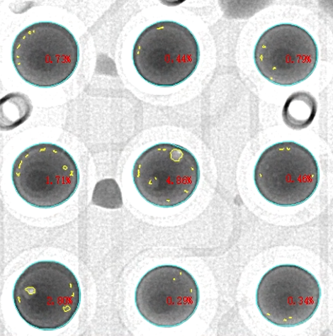 BGA X-Ray inspection technology and quantitative analysis of void defects