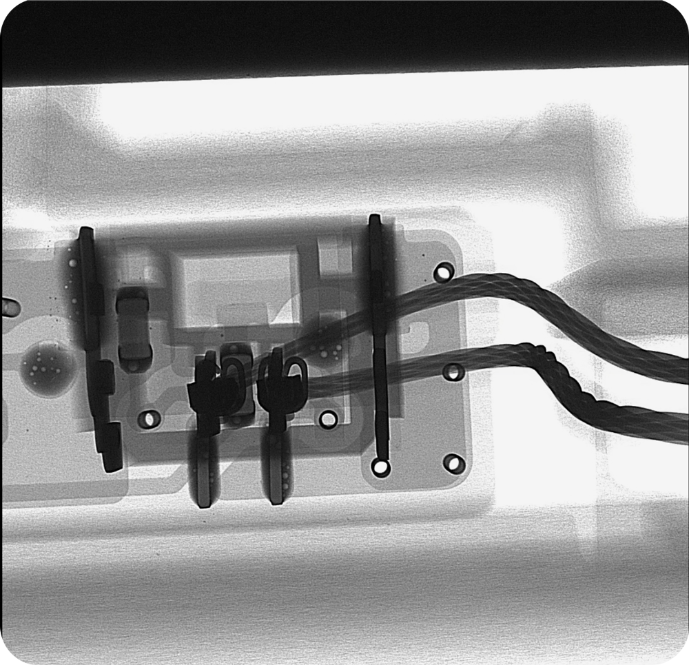 X-ray inspection of power enclosures, nondestructive testing for injection‑molded parts